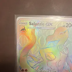 Pokemon TCG Salazzle GX 151/147 SM-Burning Shadows Full Art Secret Rare Holo - Image 4