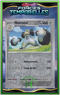 Melmetal Reverse - EV5:Forces Temporelles - 117/162 -Carte Pokemon FR Neuve - Image 1