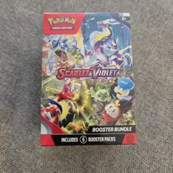 Pokemon TCG Scarlet & Violet Booster Bundle Box 6 Packs Factory Sealed New - Image 1