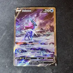 POKEMON TCG Suicune V GG38/GG70 Crown Zenith: Galarian Gallery Holo - Image 1