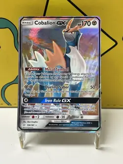 Pokemon TCG - Cobalion GX 106/181 - SM Team Up - Ultra Rare Holo -MINT - Image 1