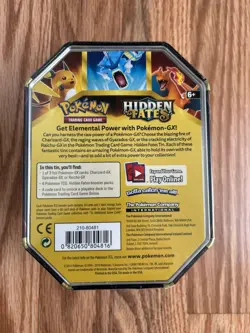 Pokemon Hidden Fates Tin Charizard GX Factory Sealed New 820650804816 - Image 2
