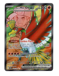2025 Pokemon Ethans Ho Oh EX Ultra Rare DRI Destined Rivals 209/182 - Image 1