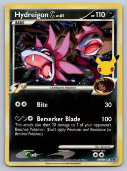Hydreigon C lv.61 Promo - SWSH138 Celebrations 25th Anniversary Pokemon NM - Image 1