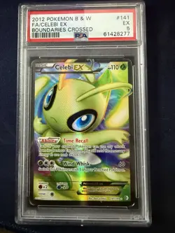 2012 POKEMON B&W BOUNDARIES CROSSED #141 FULL ART/CELEBI EX PSA 5 - Image 1