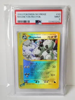 Pokemon Skyridge Reverse Holo Magneton 20/144 PSA 9 - Blue e - Image 1