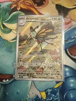 Pokemon TCG Beautifly 219/217 ASC EN 2026 Full Art Holo Rare Fresh Pull - Image 1