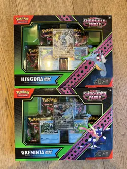 Pokemon Shrouded Fable Kingdra Ex & Greninja Ex Special Illustration Collections - Image 1