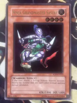 Yugioh: Ninja Grandmaster Sasuke - SOD-EN019 - Ultimate Rare - Unlimited - MP - Image 1