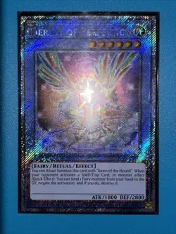 Herald of Perfection 1st Edition Platinum Secret Rare RA03-EN237 YGO Yu-Gi-Oh! - Image 1