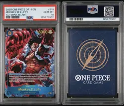 Monkey.D.Luffy (118) (Alternate Art) OP11-118 ONE PIECE TCG PSA 10 Low Pop - Image 3