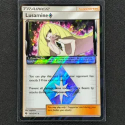 Lusamine - 182/214 - Holo Rare Prism Star - Lost Thunder - Pokemon Card - MP - Image 1