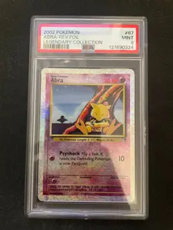 2002 Pokemon Legendary Collection Reverse Foil #67 Abra PSA 9 MINT - Image 1