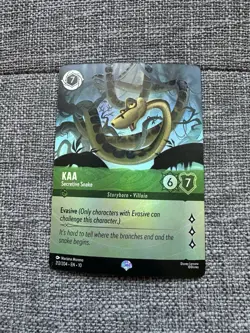 Kaa Secretive Snake (Epic) Foil 212/204 Whispers in the Well Disney Lorcana - Image 1