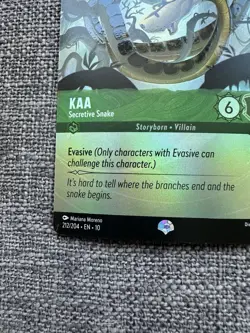 Kaa Secretive Snake (Epic) Foil 212/204 Whispers in the Well Disney Lorcana - Image 5