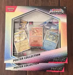 Pokemon TCG Prismatic Evolutions Poster Collection Factory Sealed LOT OF 2 - Image 1