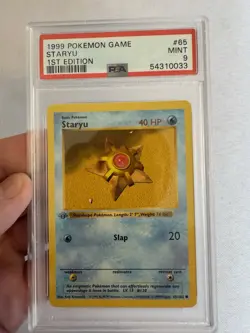 1999 Pokemon - 1st Edition Shadowless Staryu - Base Set 65/102 - PSA 9 Mint!! - Image 2