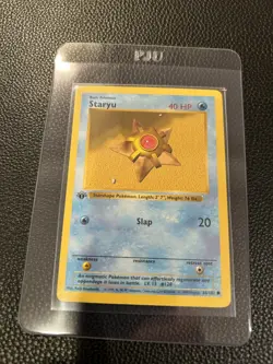 1999 1st Edition Shadowless Staryu 65/102 Vintage Base Set Pokemon WOTC - Image 3