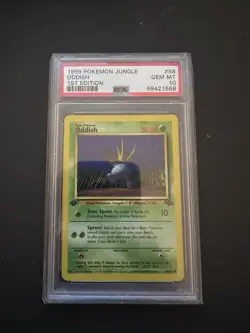PSA 10 Oddish 1st Edition 58/64 Pokemon Jungle WOTC Gem Mint Vintage Card - Image 1