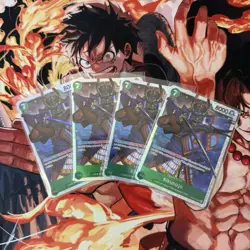 Kikunojo EB04-012 SR The Azure Seas Seven PLAYSET (4) One Piece CCG ENGLISH OP14 - Image 1
