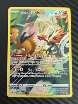 Pokemon TCG Sword & Shield Galarian Zapdos SWSH283 Black Star Promo NM - Image 1