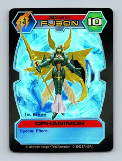 Digimon D-Tector - FOIL - Ophanimon DT-30 - 1st Edition Series 1 Card 2002 - Image 1