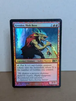 Krenko, Mob Boss FOIL, Magic 2013, Lightly Played, MTG Magic the Gathering - Image 1