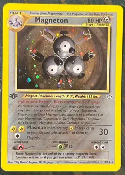 Pokemon TCG | Magneton 10/64 | Neo Revelation 1st Edition | MP - Image 1