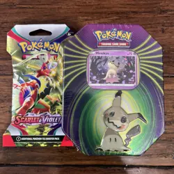 Brand New/Factory Sealed Pokemon TCG's Mighty Mysterious 2021 Mimikyu Tin + 1 - Image 1