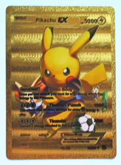 Carte Pokemon Dore - ANGLAISE US Neuf Pikachu EX - Image 1