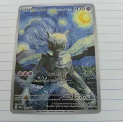 Pokemon Mewtwo Starry Night Van Gogh Beautiful Moon FAN ART - Image 1