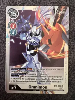 Digimon Card Game Omnimon BT5-086 SR NM - Image 1