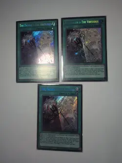 1x The Fallen & The Virtuous 1st Edition Secret Rare CH01-EN019 Yu-Gi-Oh! - Image 1