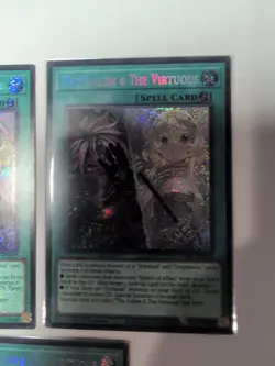 1x The Fallen & The Virtuous 1st Edition Secret Rare CH01-EN019 Yu-Gi-Oh! - Image 3
