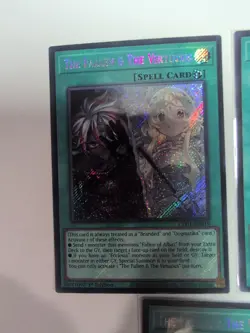 1x The Fallen & The Virtuous 1st Edition Secret Rare CH01-EN019 Yu-Gi-Oh! - Image 4