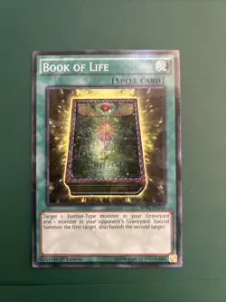 🔥 YUGIOH Book of Life (Shatterfoil) BP03-EN145 Unlimited NM - Image 1