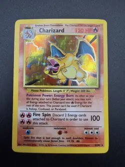 Pokemon TCG Charizard 004/102 Base Set Holo - Image 3
