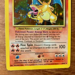 Charizard 004/102 Base Set Holo Rare Pokemon Card Original Vintage Very Good - Image 3