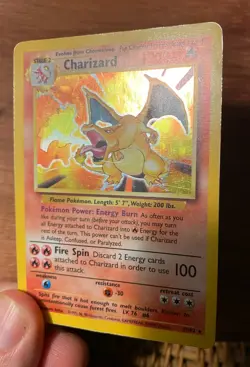 Charizard 004/102 Base Set Holo Rare Pokemon Card Original Vintage Very Good - Image 4