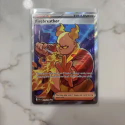 Pokemon TCG Firebreather 119/094 Full Art Ultra Rare Trainer Phantasmal Flames - Image 1