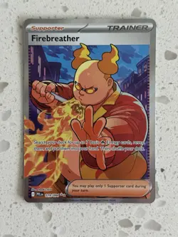 Firebreather 119/094 Full Art Trainer Ultra Rare Pokemon TCG Phantasmal Flames - Image 1