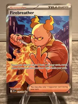 Firebreather 119/094 Full Art Trainer Ultra Rare Pokemon TCG Phantasmal Flames - Image 1