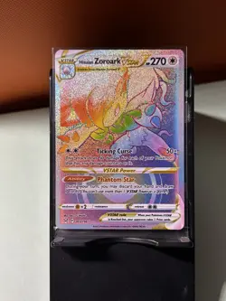 Pokemon TCG Hisuian Zoroark VSTAR Rainbow Lost Origin English Card 203/196 - Image 2