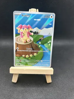 Pokemon TCG Black Bolt Audino Rare Card 151/086 Illustration Rare English - Image 1