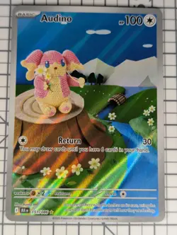 POKEMON - AUDINO - 151/086 - ILLUSTRATION RARE - S&V BLACK BOLT - BRAND NEW - Image 1