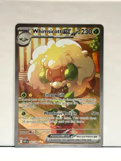 Whimsicott ex 165/086 Special Illustration Rare White Flare Pokemon Card TCG NM - Image 1