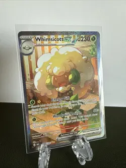 Pokemon TCG Whimsicott EX Scarlet & Violet White Flare Card 165/086 - Image 1