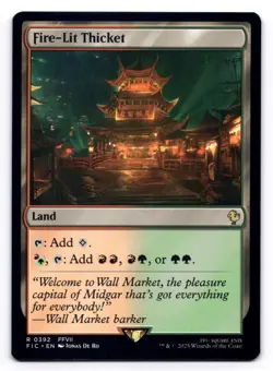 Fire-Lit Thicket NM Commander: Final Fantasy 0392 MTG Regular - Image 1