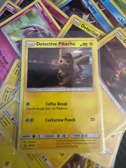 Pokemon TCG Collectible Detective Pikachu Set Trading Cards - Image 1