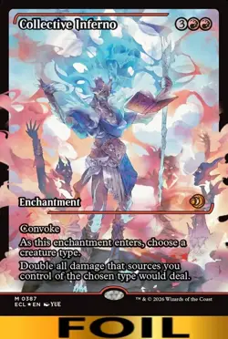 Collective Inferno ** FOIL SHOWCASE ** Lorwyn Eclipsed - NM MTG - Image 1